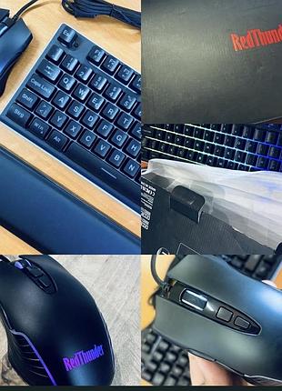 Продаю новий ігровий комплект redthunder (дротовий з rgb-підсвіткою)