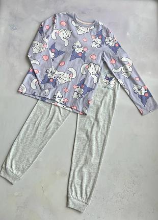 Пижама на девочку демисезонная cinnamoroll/kuromi primark р.128, 158 см