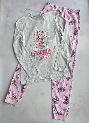 Пижама на девочку демисезонная angel с lilo &amp; stitch от primark р.158 см (12-13 лет)