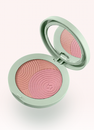 Пудрові рум'яна kiko milano kind by kiko silky touch powder duo blush (000289)