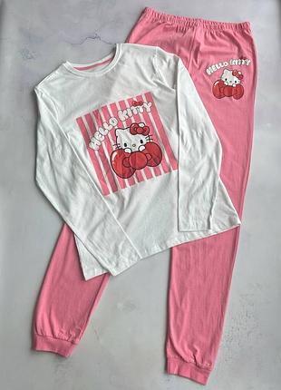 Пижама на девочку демисезонная hello kitty primark р.164 см (13-14 лет)