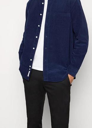 Вельветова чоловіча сорочка овершот від преміум бренду arket relaxed cord shirt (оригінал)