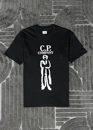 Футболка c.p. company с логотипом спереди | мужская | хлопковая