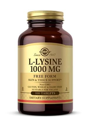 L-lysine 1000mg - 100 tabs