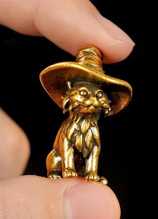 Ведьмин кот латунь, статуэтка, декор, фигурка, сувенир