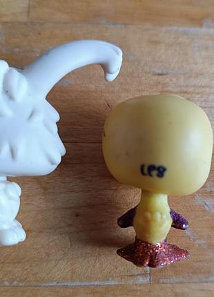 Оригінальна фігурка lps зайчик / кролик hasbro   та жовте каченя/пташка lps з блискітками (hasbro) на вибір. 5