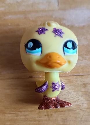 Оригінальна фігурка lps зайчик / кролик hasbro   та жовте каченя/пташка lps з блискітками (hasbro) на вибір. 7