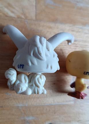 Оригінальна фігурка lps зайчик / кролик hasbro   та жовте каченя/пташка lps з блискітками (hasbro) на вибір. 4