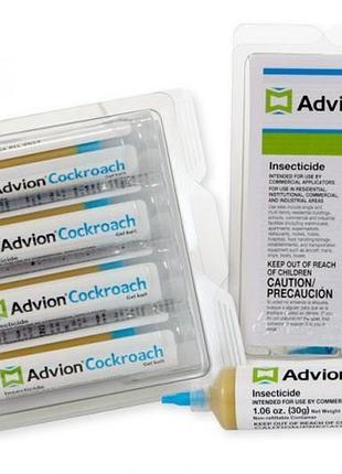4 шприци advion cockroach gel гель от тараканов, 4х30 мл