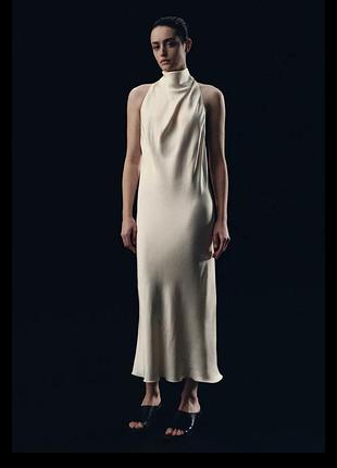 2070/100/741 сукня сатинова zw collection zara