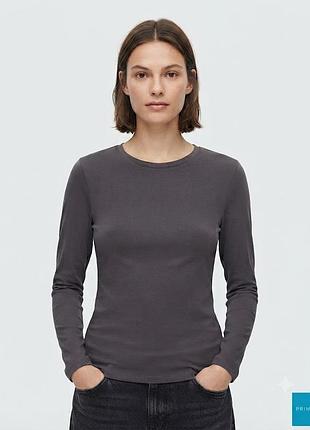 Жіночий базовий лонгслив primark stretch crew / кофта з довгим рукавом / розмір l (ua 48-50)