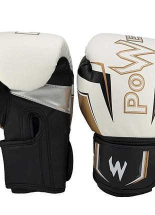 Боксерські рукавички power 8-12oz 25p2-wh 8