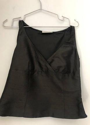 Шовковий топ hennes collection (h&m) із чесучового шовку (100% silk)