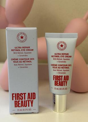 First aid beauty ultra repair retinol eye cream зволожуючий крем для очей з ретинолом