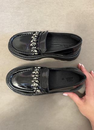 Лофери на дівчинку 32 розмір zara