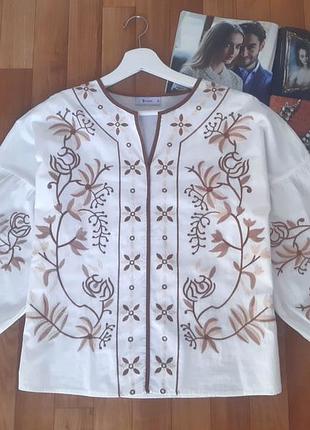 Vicbee стильна блузка вишиванка, вишита сорочка
