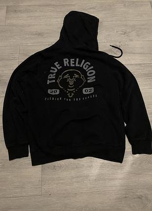 True religion zip hoodie l size кофта тру релиджин л розмір без застібки на жаль