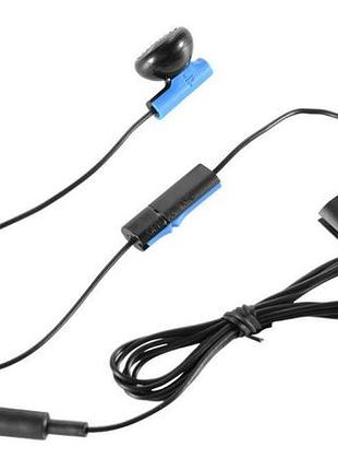 Гарнитура проводная sony playstation 4 mono chat earbud black blue