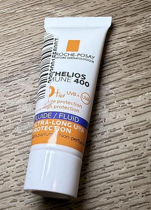 Солнцезащитный флюид la roche-posay anthelios mune 400 spf 50+,флюид la roche-posay anthelios mune 400 invisible fluid spf50+ uva/uvb (без отдушки)