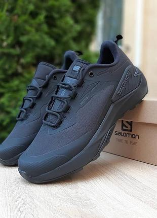 Чоловічі якісні та стильні кросівки salomon genesis gore-tex чорні