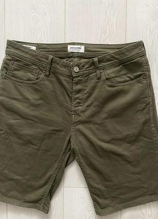Стильні чоловічі шорти / чиноси jack & jones jeans intelligence (оригінал), хакі l