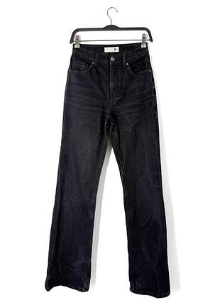 Чорні жіночі джинси topshop relaxed flare