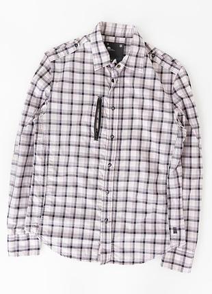 Жіноча сорочка g-star raw houston prep у клітинку світлих відтінків. виготовлена з бавовни, легка, комфортна та приємна до тіла. модель
