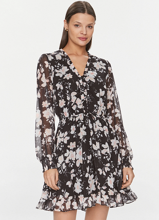 Повседневное короткое платье vanessa цветочное сакура guess