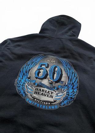 Чоловіче худі harley davidson harley heaven zip hoodie байкерське xxl