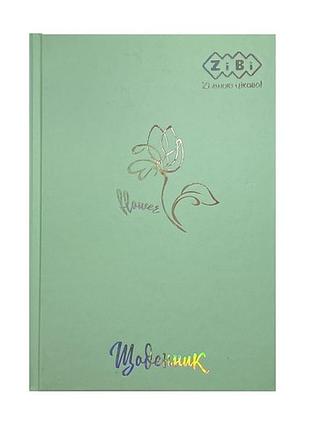 Щоденник шкільний zibi для дівчинки, учнівський щоденник з твердою обкладинкою 24*17 см салатовий zb.13761-38