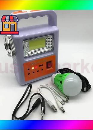 Bs фонарь прожектор ja-2005s best mix с солнечной панелью и лампой 2500 mah/dc 5v 0.5a (a-2447) bas77/n