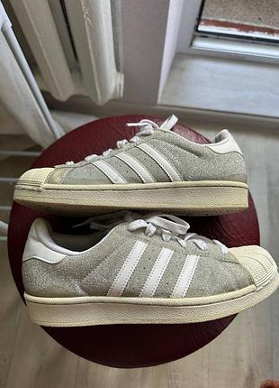 Оригінальні кросівки adidas superstar silver glitter сріблясті