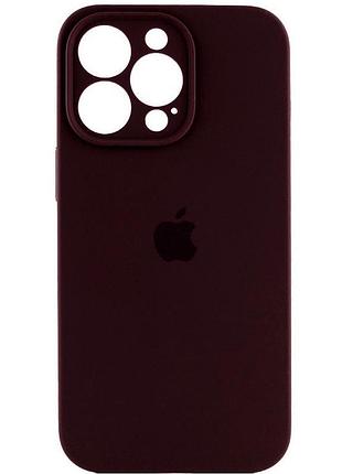 Чохол силіконовий із захистом камери для iphone 14 pro фіолетовий