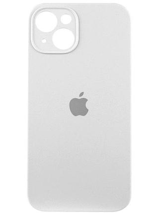 Чохол silicone case square захист камери для iphone 14 білий