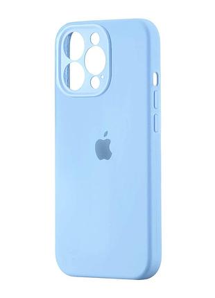 Чохол силіконовий із захистом камери для iphone 14 pro протиударний лавандовий