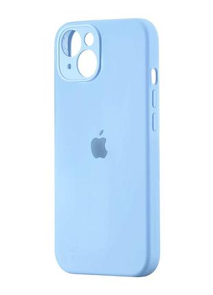 Чехол силиконовый с защитой камеры для iphone 14 противоударный лавандовый