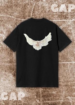 Мужская одежда, футболка gap x balenciaga x yeezy, оверсайз футболка, футболка с голубем, футболка геп. без предоплаты