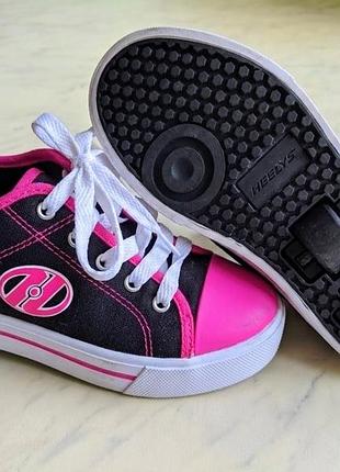 Роликові кросівки heelys 32 розмір 19 см кеди на коліщатках хіліс