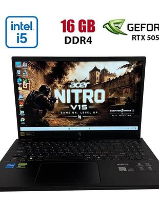 Ігровий ноутбук acer nitro v15 anv15-52 / 15.6" (1920x1080) ips / intel core i5-13420h (8 (12) ядер по 2.1 - 4.6 ghz) / 16 gb ddr4