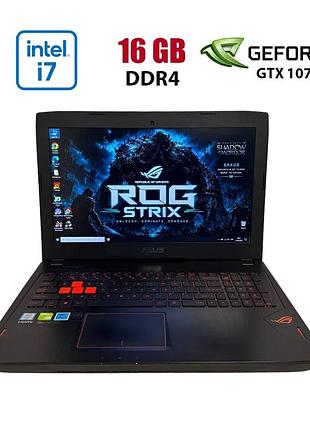 Ігровий ноутбук б-клас asus rog strix gl502vs / 15.6" (1920x1080) ips / intel core i7-6700hq (4 (8) ядра по 2.6 - 3.5 ghz) / 16 gb