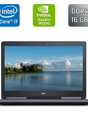 Мобільна робоча станція dell precision 7720 / 17.3" (1920x1080) ips / intel core i7-7820hq (4 (8) ядра по 2.9 - 3.9 ghz) / 16 gb