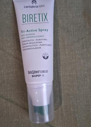 Спрей три-актив анти-акне cantabria biretix triactive spray, 100 ml