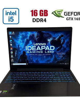 Ігровий ноутбук б-клас lenovo ideapad l340-15irh gaming / 15.6" (1920x1080) ips / intel core i5-9300hf (4 (8) ядра по 2.4 - 4.1