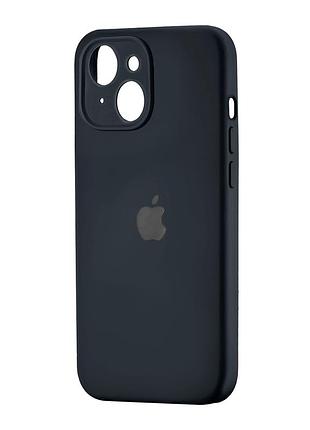 Чехол силиконовый silicone case square для iphone 15 защита камеры черный