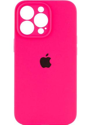 Чехол силиконовый silicone case square для iphone 16 pro защита камеры розовый