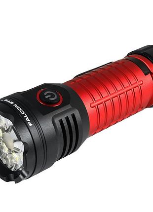 Фонарь тактический falcon eye omega 3k (3000lm) white/red led magnetic rechargeable type-c (fhh0143)