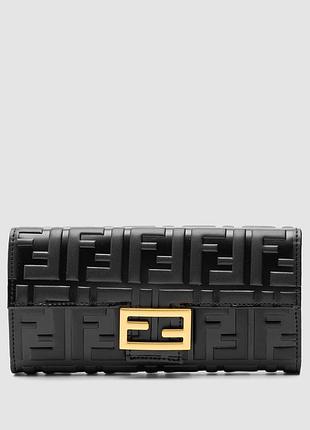 💵 fendi black leather wallet