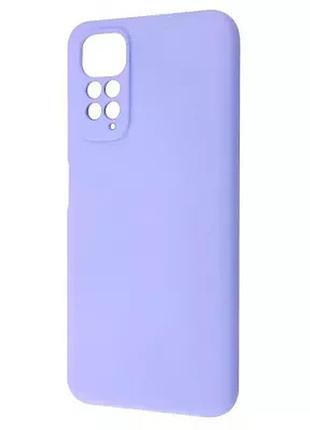 Матовий чохол на xiaomi redmi note 11 лавандовий мікрофібра