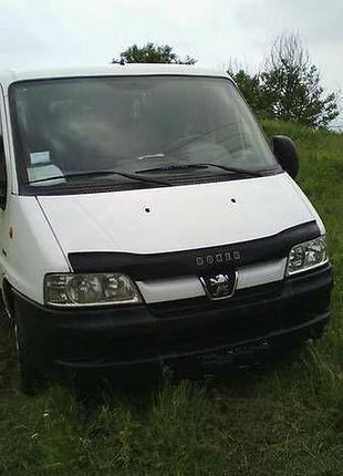 Дефлектор капота peugeot boxer 2003-2006 (мухобойка)