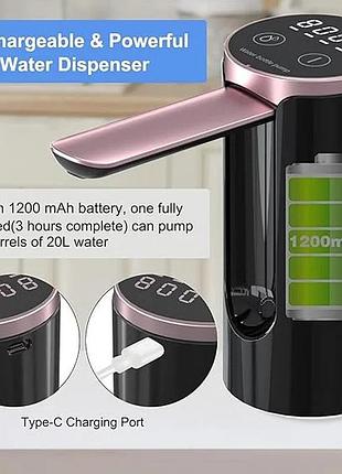 Электрический диспенсер water dispenser для бутылки, дома, офиса и дачи автоматический насос для воды ly-1081 с usb-зарядкой
